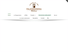 Tablet Screenshot of falegnameriaregalli.com